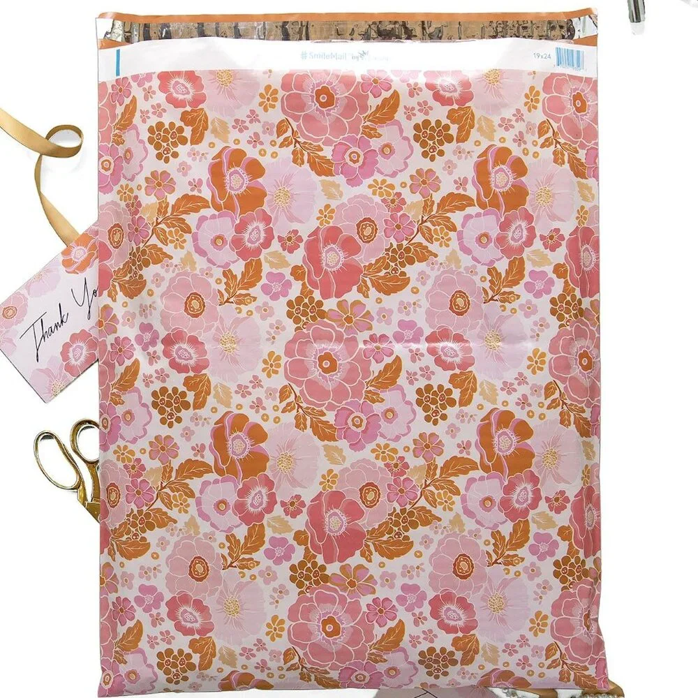 15ct Extra Large 19 x 24 Floral Poly Mailers - Picture 4 of 4